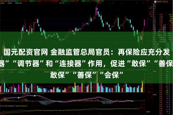 国元配资官网 金融监管总局官员：再保险应充分发挥“放大器”“调节器”和“连接器”作用，促进“敢保”“善保”“会保”